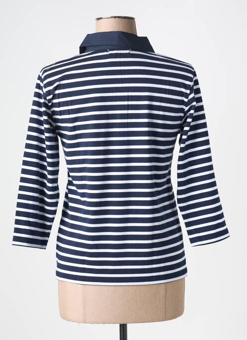 Polo bleu SOIE POUR SOI pour femme