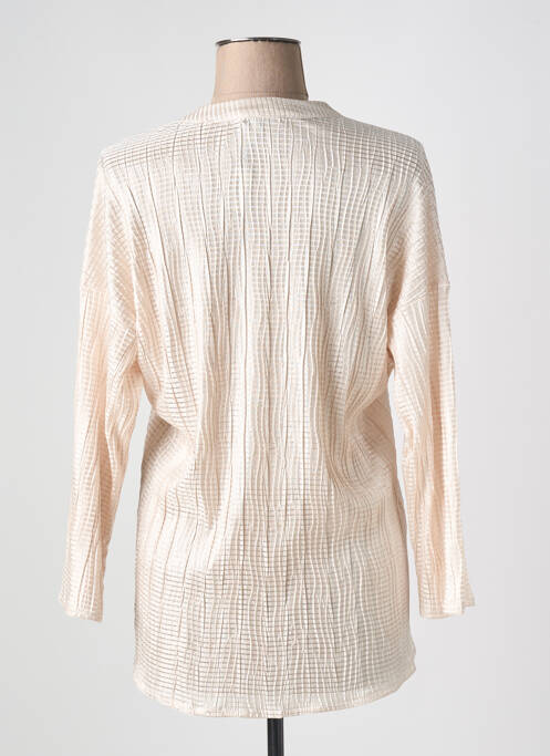 Tunique manches longues beige JANIS & JOHN pour femme