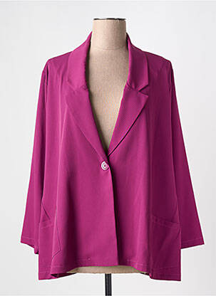 Blazer manches longues violet KAKIE femme
