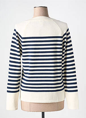 Pull coupe droite manches longues beige ANGE femme