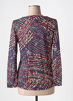 Top imprimé fantaisie manches longues bleu VIE NOCTURNE femme
