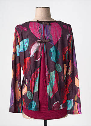 Top imprimé fantaisie manches longues violet VIE NOCTURNE femme