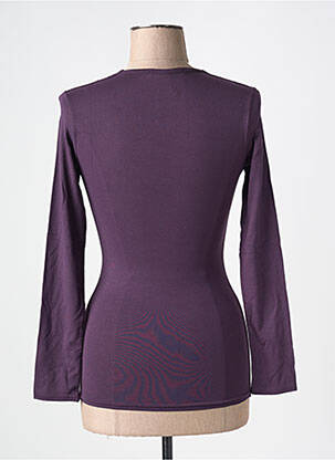 Top coupe cintrée manches longues violet RENDEZ-VOUS femme