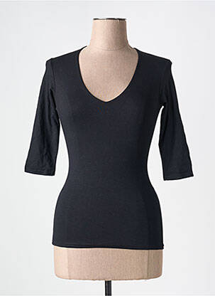 Top coupe cintrée manches longues noir RENDEZ-VOUS femme