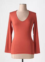 Top marron RENDEZ-VOUS pour femme seconde vue