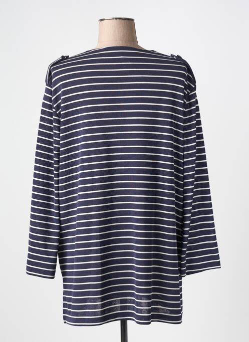 Gilet manches longues bleu KAKIE pour femme