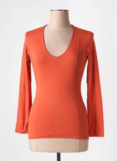 Top orange RENDEZ-VOUS pour femme