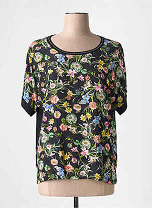 T-shirt col rond manches courtes noir GERARD DAREL femme