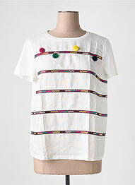 T-shirt coupe droite manches courtes blanc WEEKEND MAXMARA femme