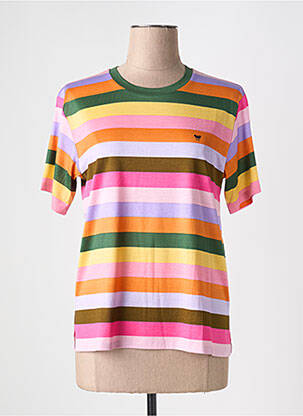 T-shirt stretch manches courtes rose WEEKEND MAXMARA femme