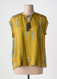 Blouse manches courtes manches courtes vert BELLA JONES femme