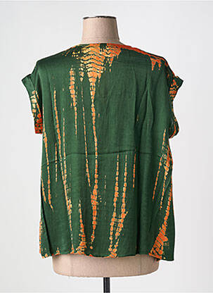 Blouse manches courtes manches courtes vert fonce BELLA JONES femme