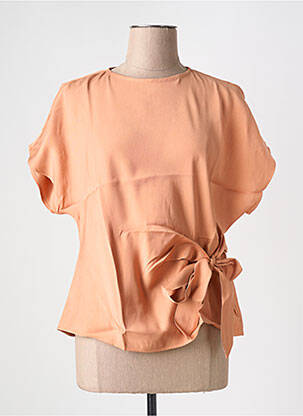 Top manches courtes manches courtes orange AN' GE femme