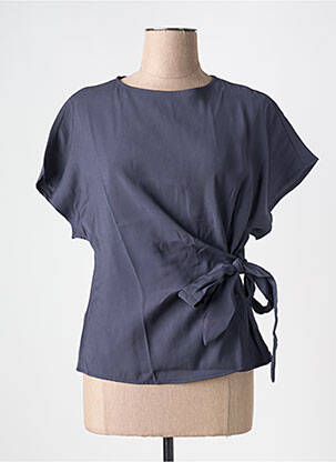 Top manches courtes manches courtes bleu AN' GE femme
