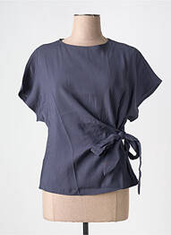 Top manches courtes manches courtes bleu AN' GE femme