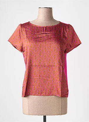 Top manches courtes manches courtes rose EMME M femme