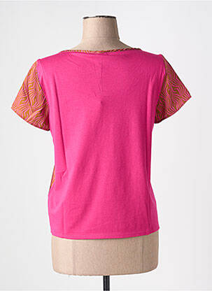 Top manches courtes manches courtes rose EMME M femme