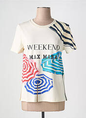 T-shirt beige WEEKEND MAXMARA pour femme seconde vue