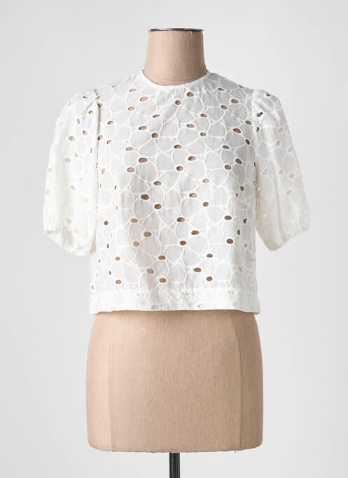 Blouse blanc JANE WOOD pour femme