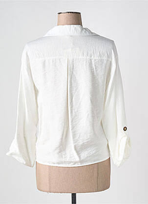 Chemisier manches longues manches longues blanc EMA BLUE'S femme