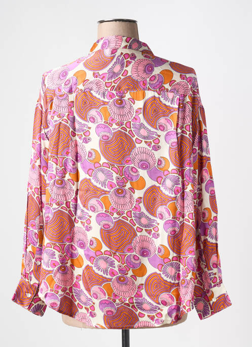 Chemisier imprimé fantaisie manches longues rose BELLA JONES femme
