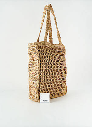 Sac fermeture zippée forme rectangulaire orange RIVE GAUCHE femme