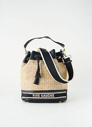 Sac multipoches forme bourse noir RIVE GAUCHE femme