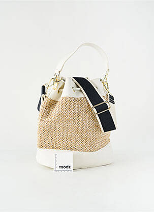 Sac multipoches forme bourse beige RIVE GAUCHE femme