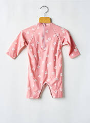 Maillot de bain 1 pièce rose PETIT BATEAU pour fille seconde vue