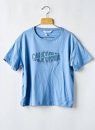 T-shirt coupe droite manches courtes bleu MAYORAL fille