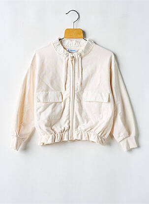 Veste casual col rond beige MAYORAL fille