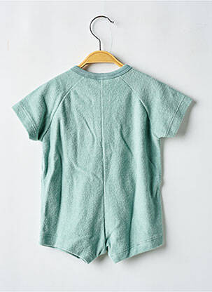 Barboteuse col rond vert PETIT BATEAU enfant