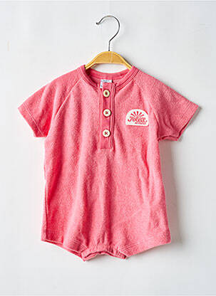 Barboteuse col rond rose PETIT BATEAU enfant
