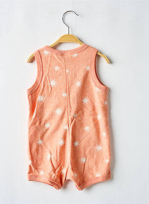 Barboteuse col rond orange PETIT BATEAU enfant