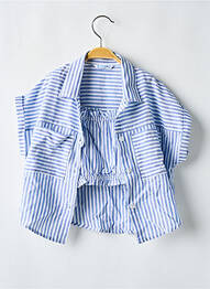 Chemisier manches courtes manches courtes bleu MAYORAL fille