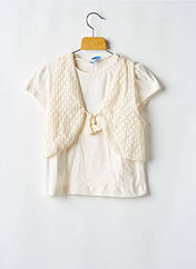 T-shirt beige MAYORAL pour fille seconde vue
