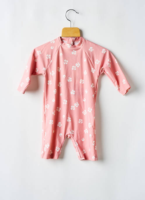 Maillot de bain 1 pièce rose PETIT BATEAU pour fille
