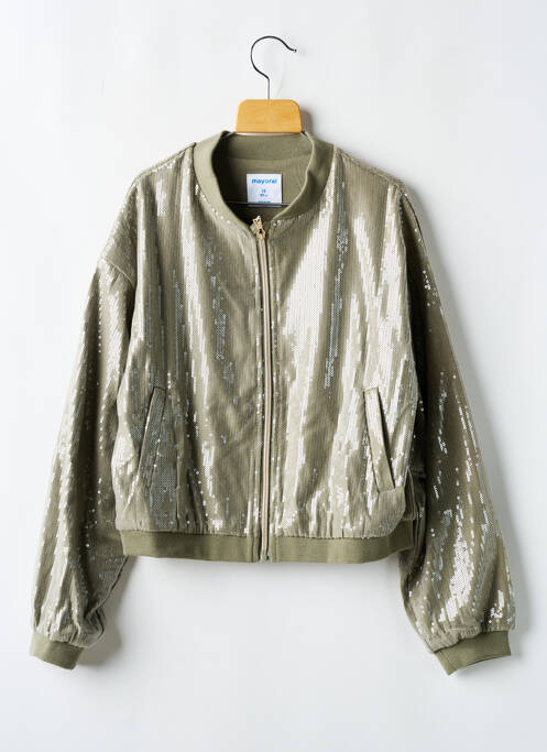 Veste casual col rond vert MAYORAL fille