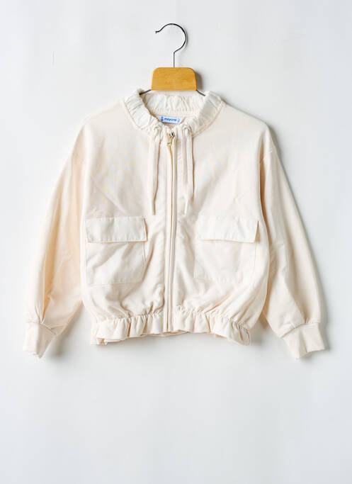 Veste casual col rond beige MAYORAL fille
