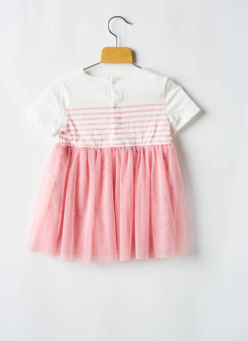 Robe courte rose PETIT BATEAU pour fille