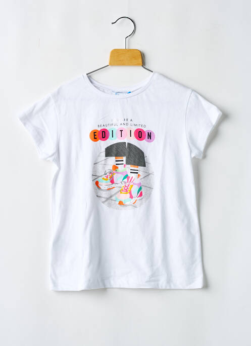 T-shirt blanc MAYORAL pour fille