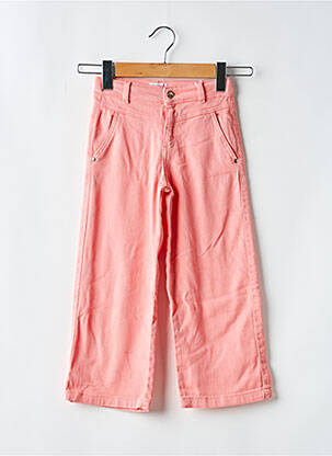 Jeans coupe large stretch taille ajustable rose MAYORAL fille