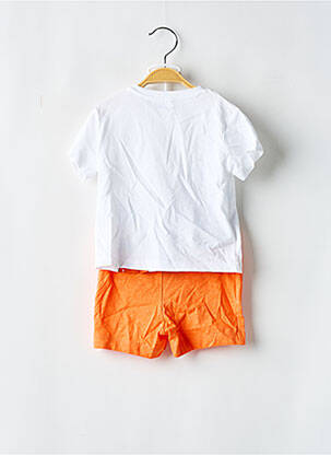 Ensemble short sérigraphie floquée orange MAYORAL garçon