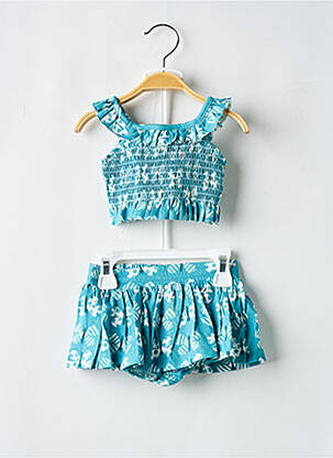 Ensemble jupe coupe cintrée bleu MAYORAL fille
