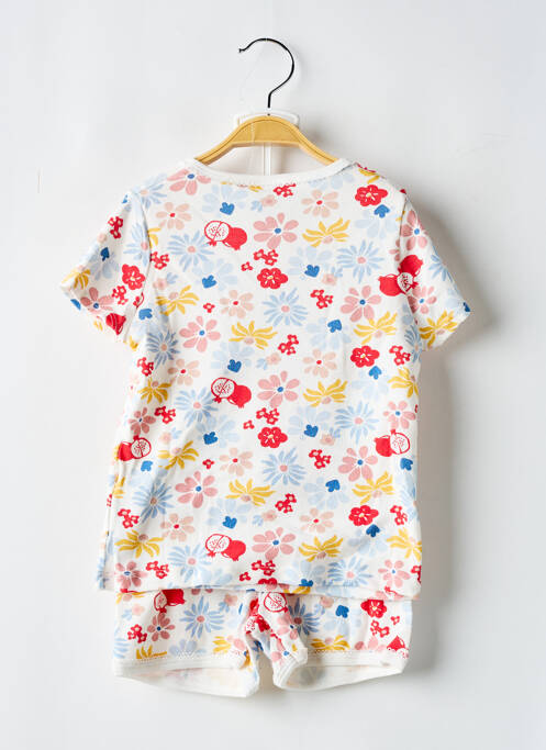 Ensemble short blanc PETIT BATEAU pour fille