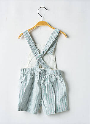 Salopette poches fines bretelles vert PETIT BATEAU garcon