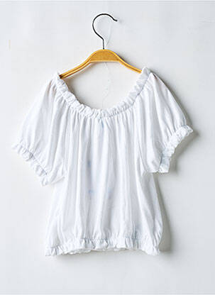 Top manches courtes manches courtes blanc MAYORAL fille