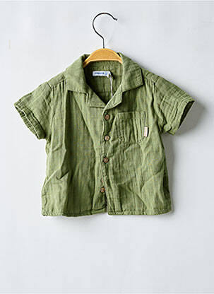 Chemise manches courtes coupe droite vert MAYORAL garçon