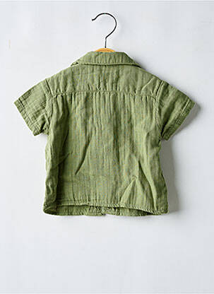 Chemise manches courtes coupe droite vert MAYORAL garçon