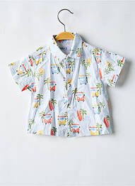 Chemise manches courtes imprimé fantaisie bleu MAYORAL garcon
